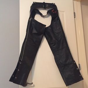 Leather Motorcycle chaps